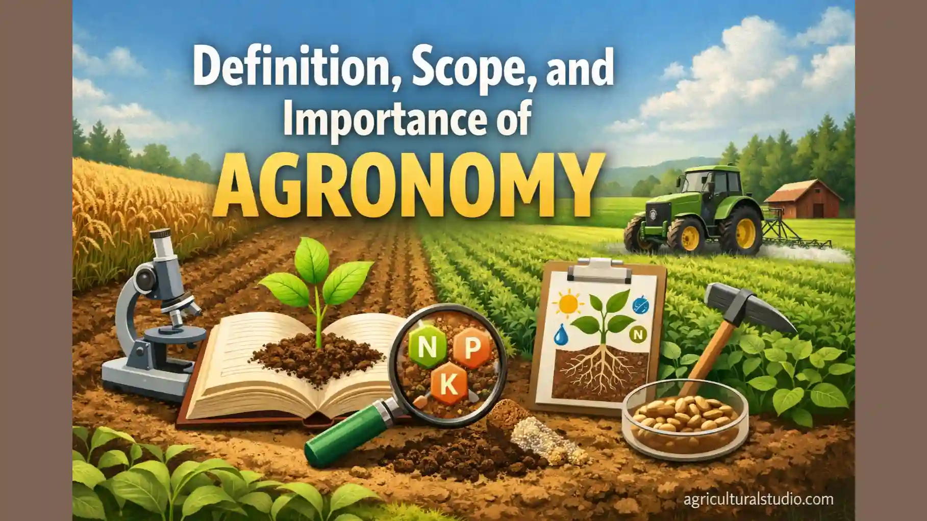 Definition, Scope, and Importance of Agronomy